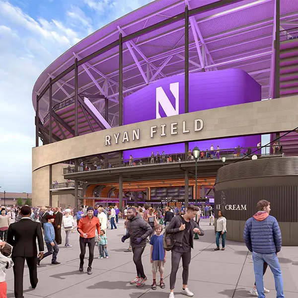 Rendering of inside of new stadium