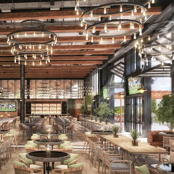 Rendering of new stadium premium area