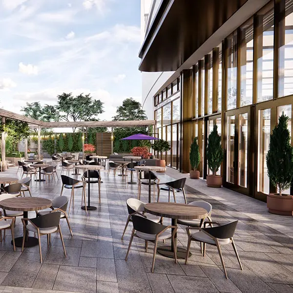 Rendering of new stadium premium area
